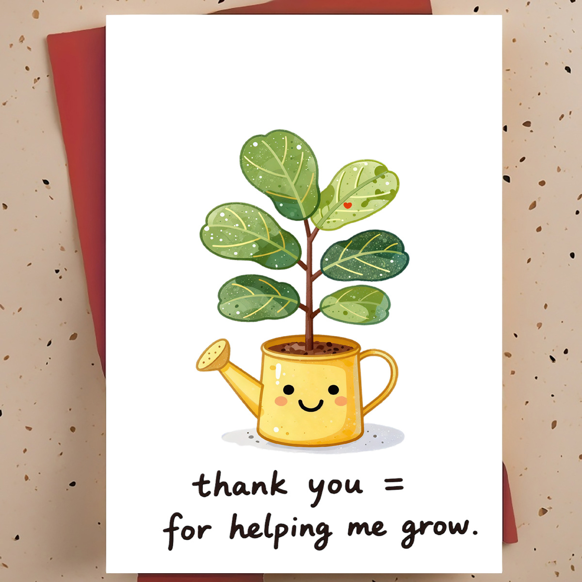 Plant Parenting - 1 Sweet and Warm Thank-you Card