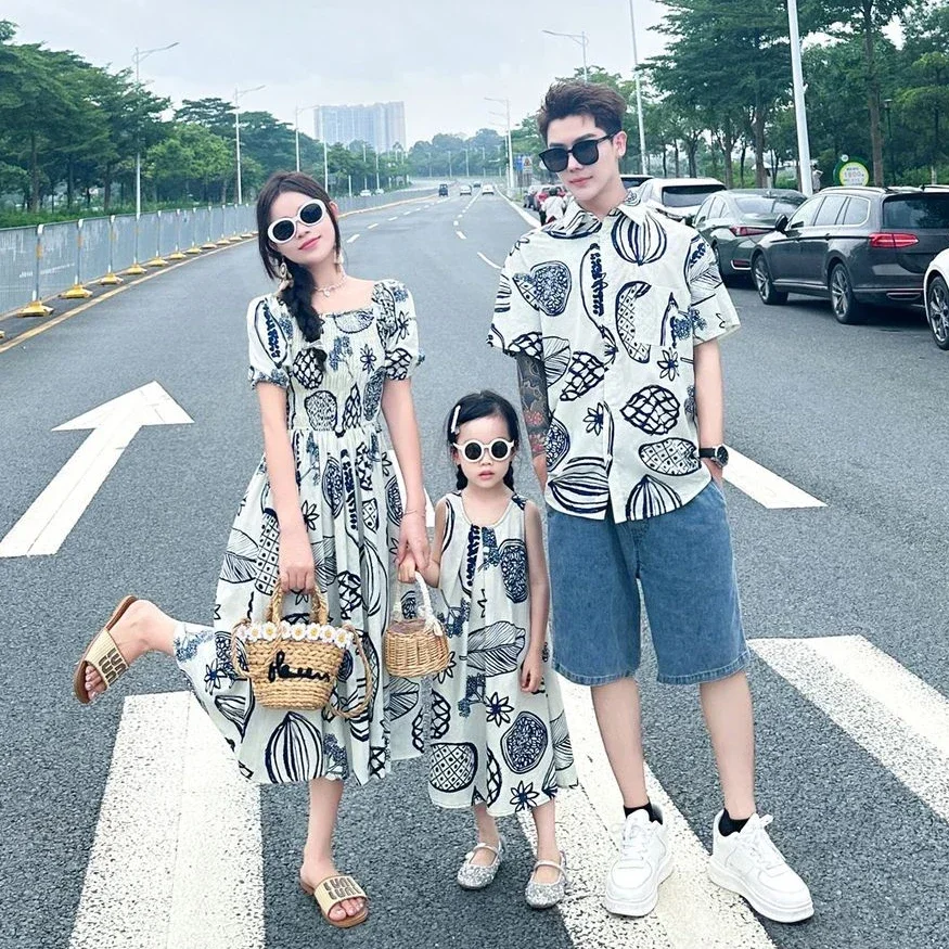 Plant Parenting - Women Smock Dresses Korean Sister Family