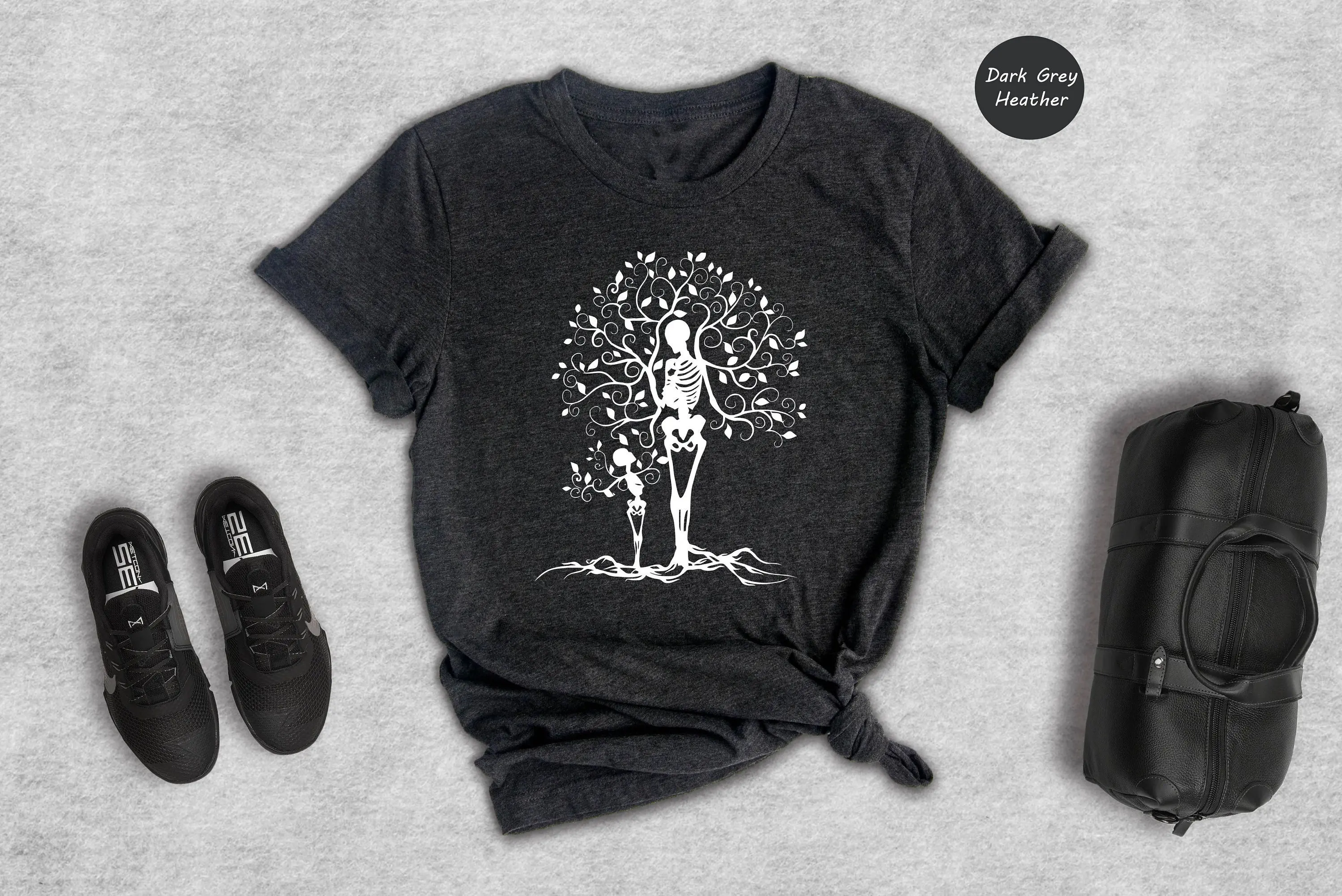 Skeleton Parent Tree T Shirt P – Plant Parenting Bewertung und Preis