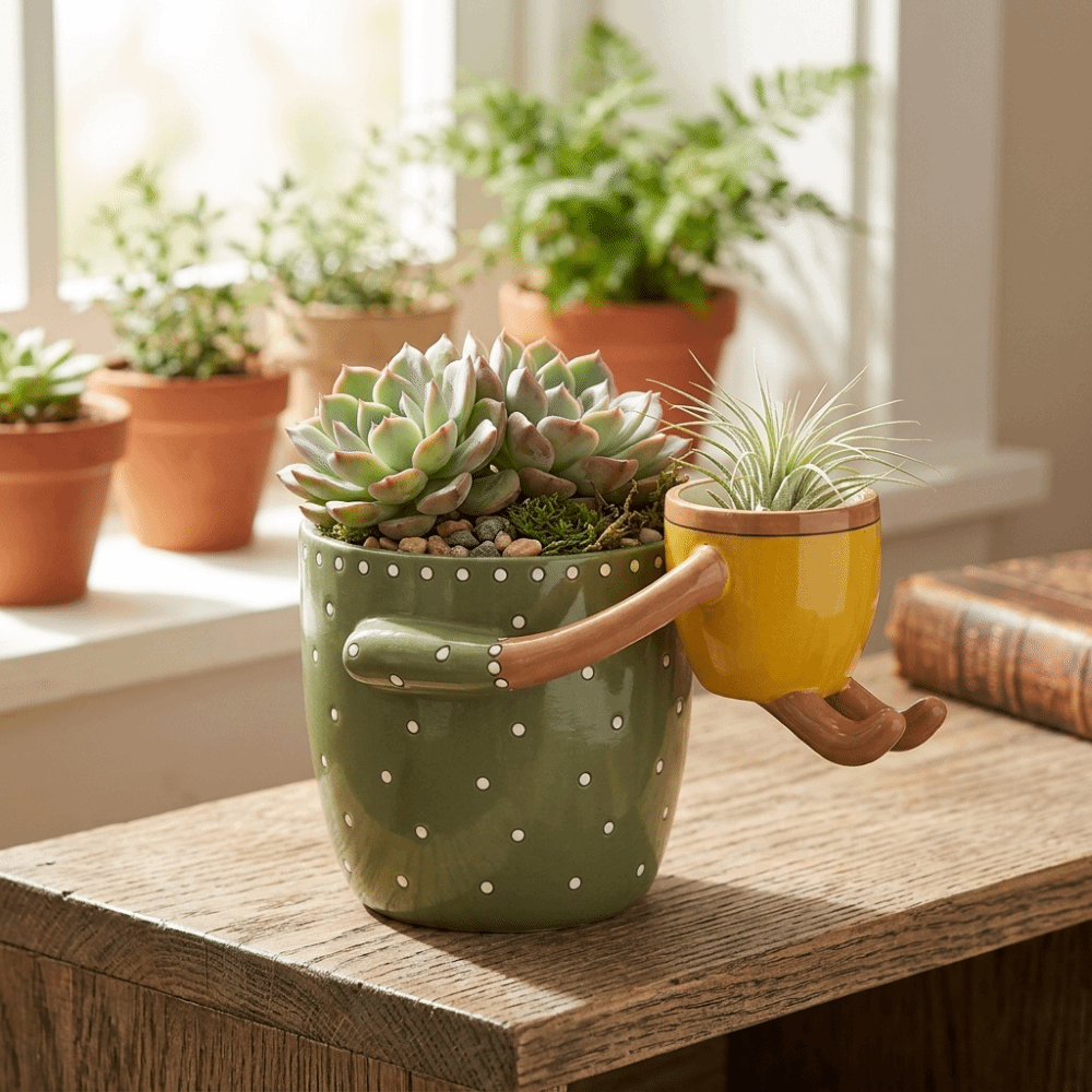 Resin Parent-child Flowerpot w – Plant Parenting Bewertung und Preis